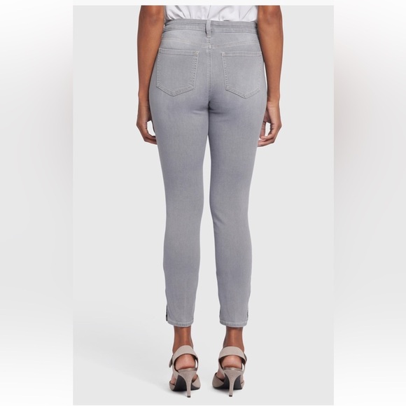 NYDJ Ami Side Slit Ankle Skinny Jeans in Rocksand Size 14 NWT - Picture 2 of 8